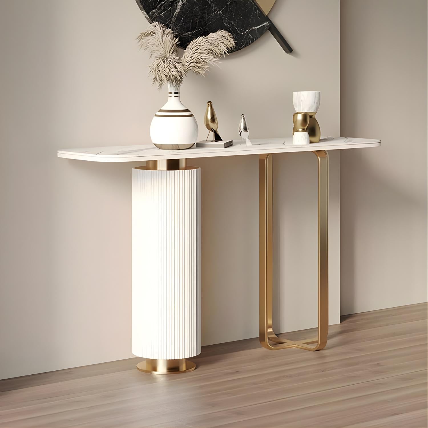 Venice Console Table – Marble Look Stone