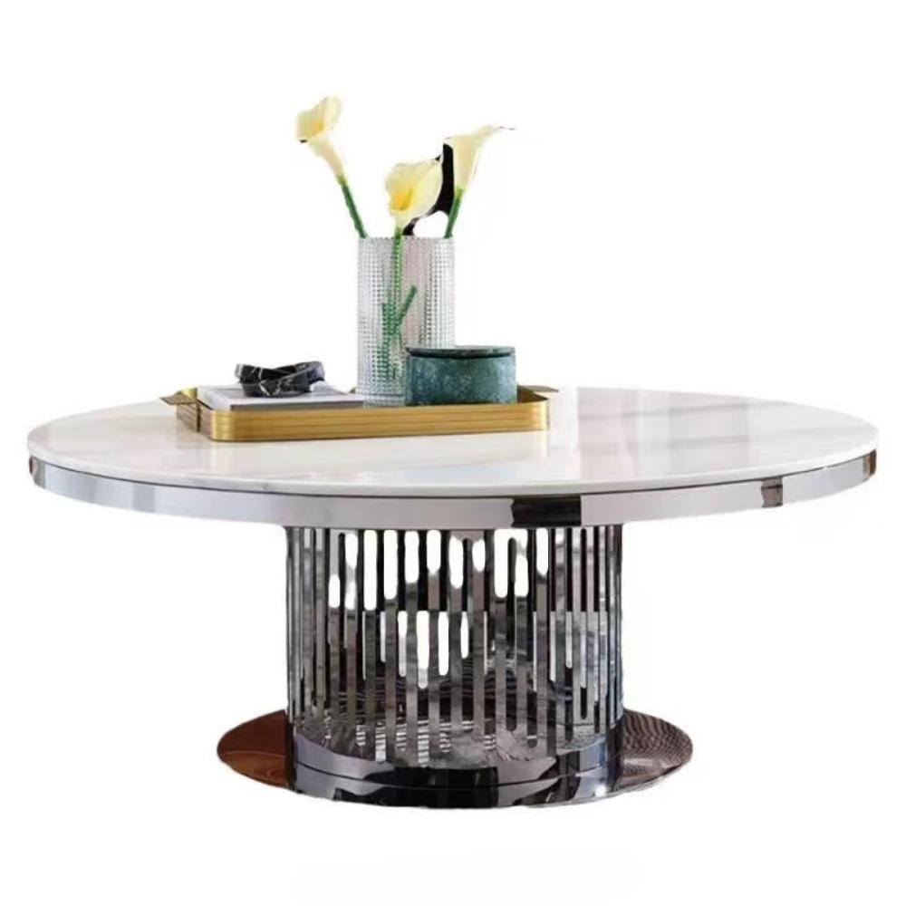 veron coffee and side table silver