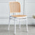 villa nova rattan weave plastic chair white classical setting