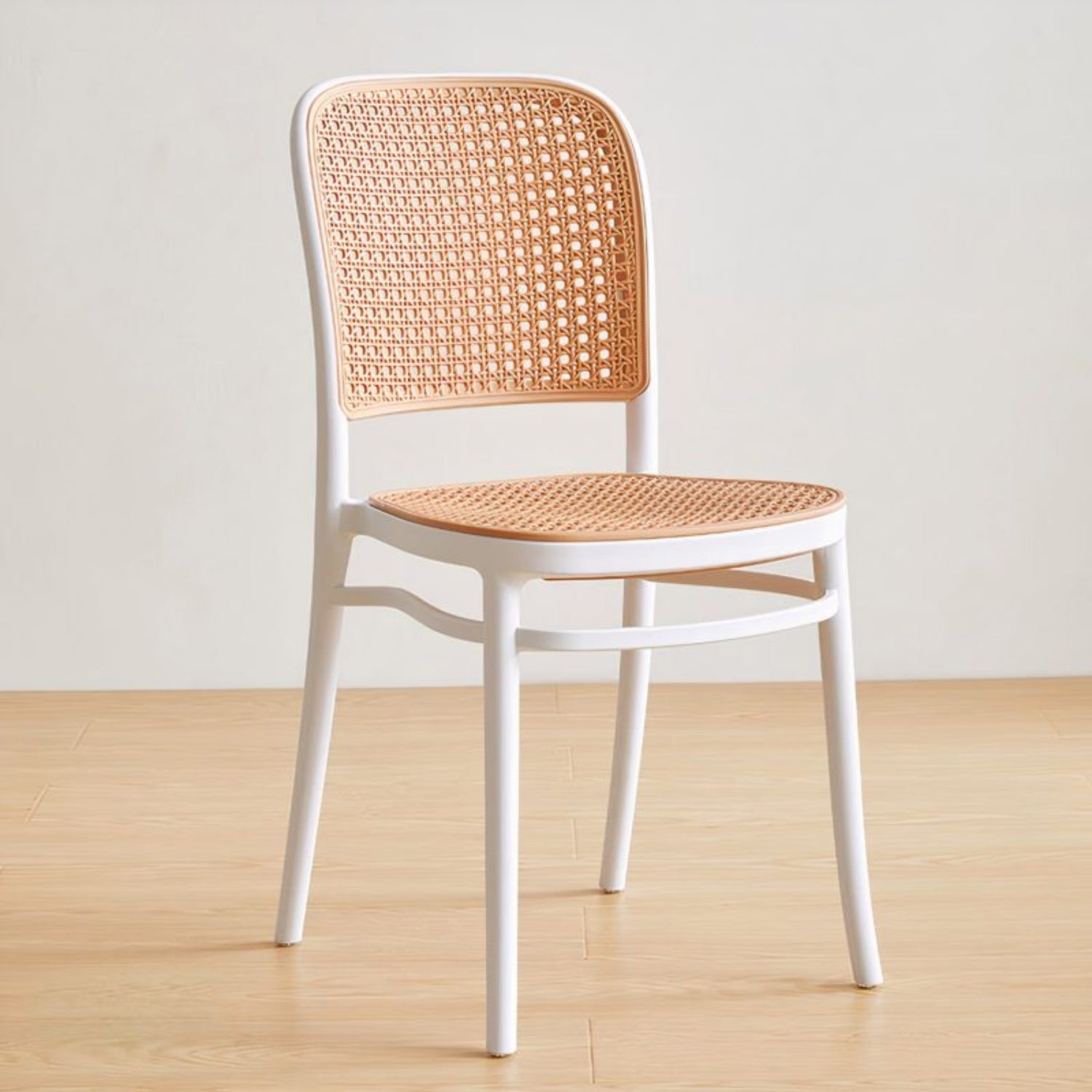 villa nova rattan weave plastic chair white stable legs