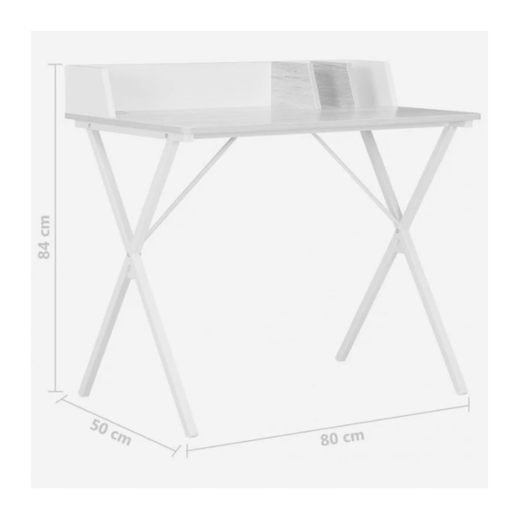 wanda white computer desk drawings with size