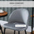 Willa arlo grey velvet dining chair with comfy fabric.