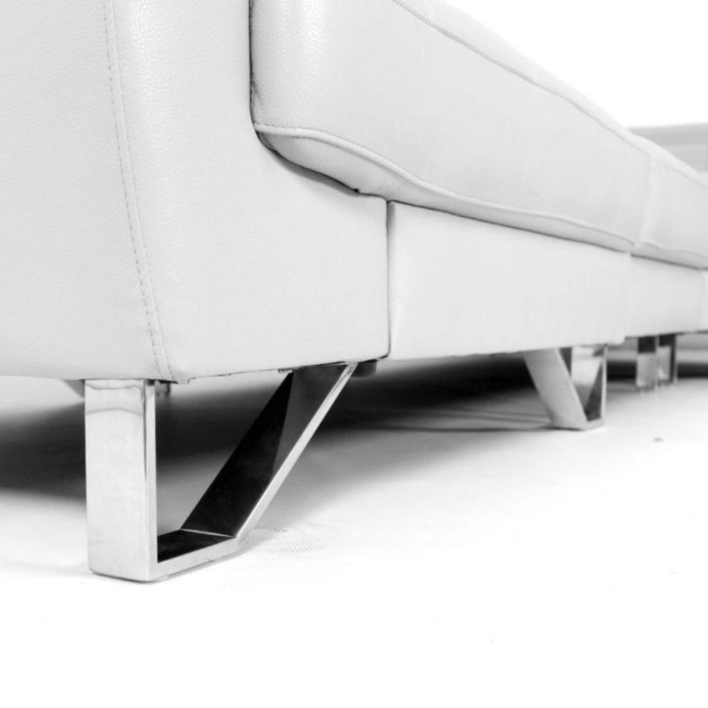 dante l shaped sectional couch leather uppers grey