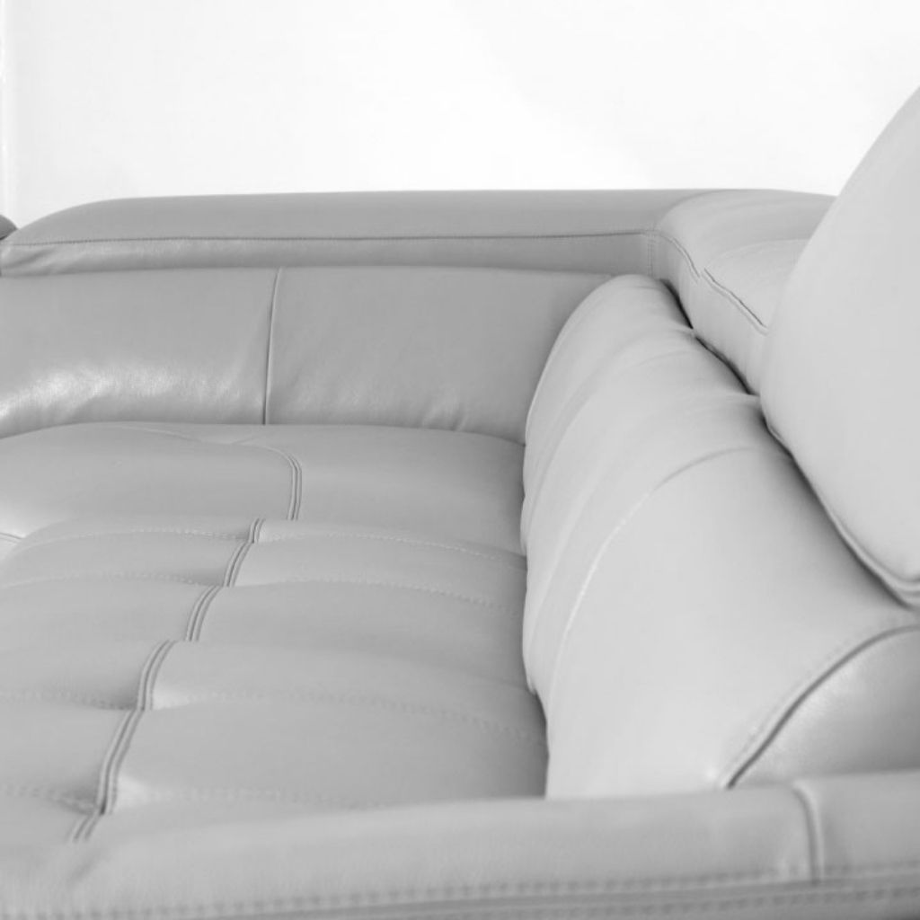 dante l shaped sectional couch leather uppers grey