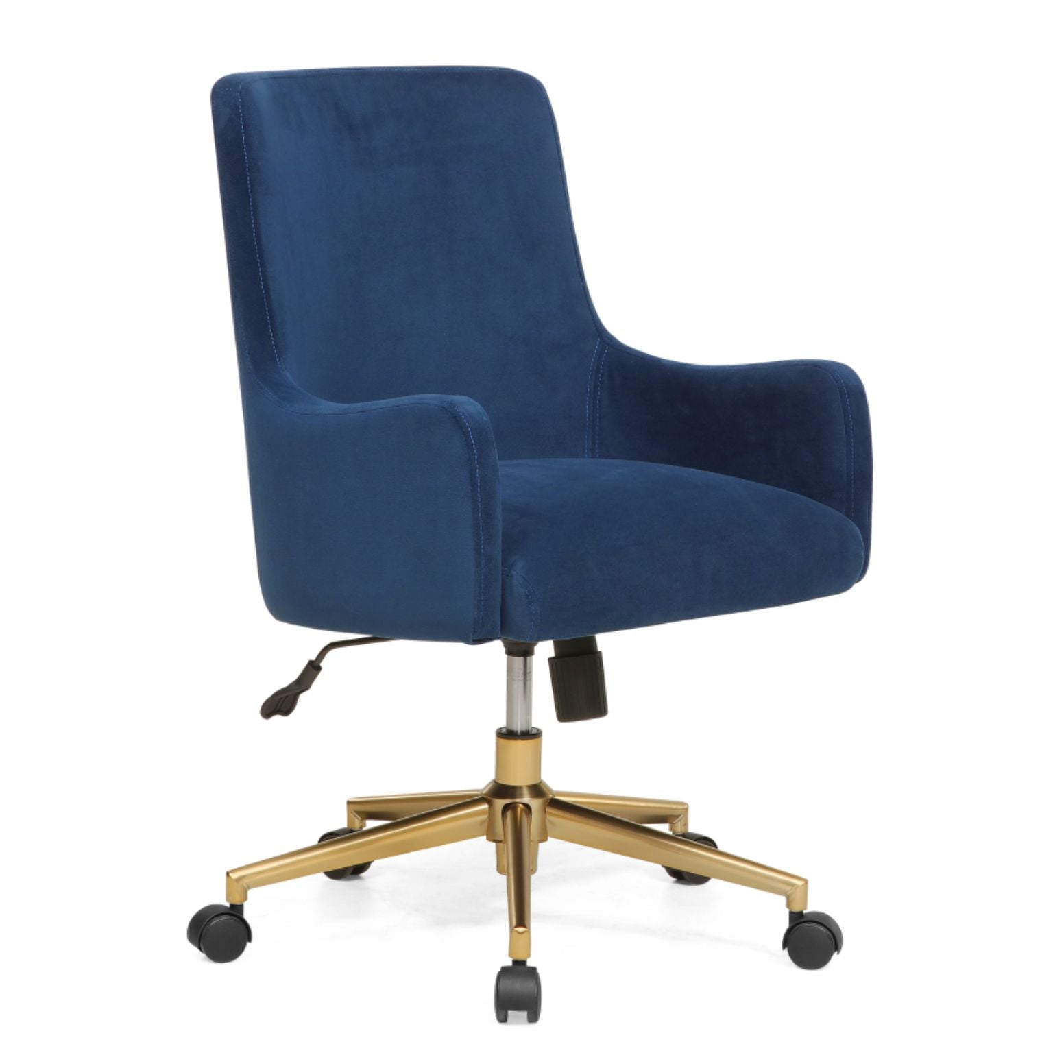 Fabela Velvet Task Chair Gold Base