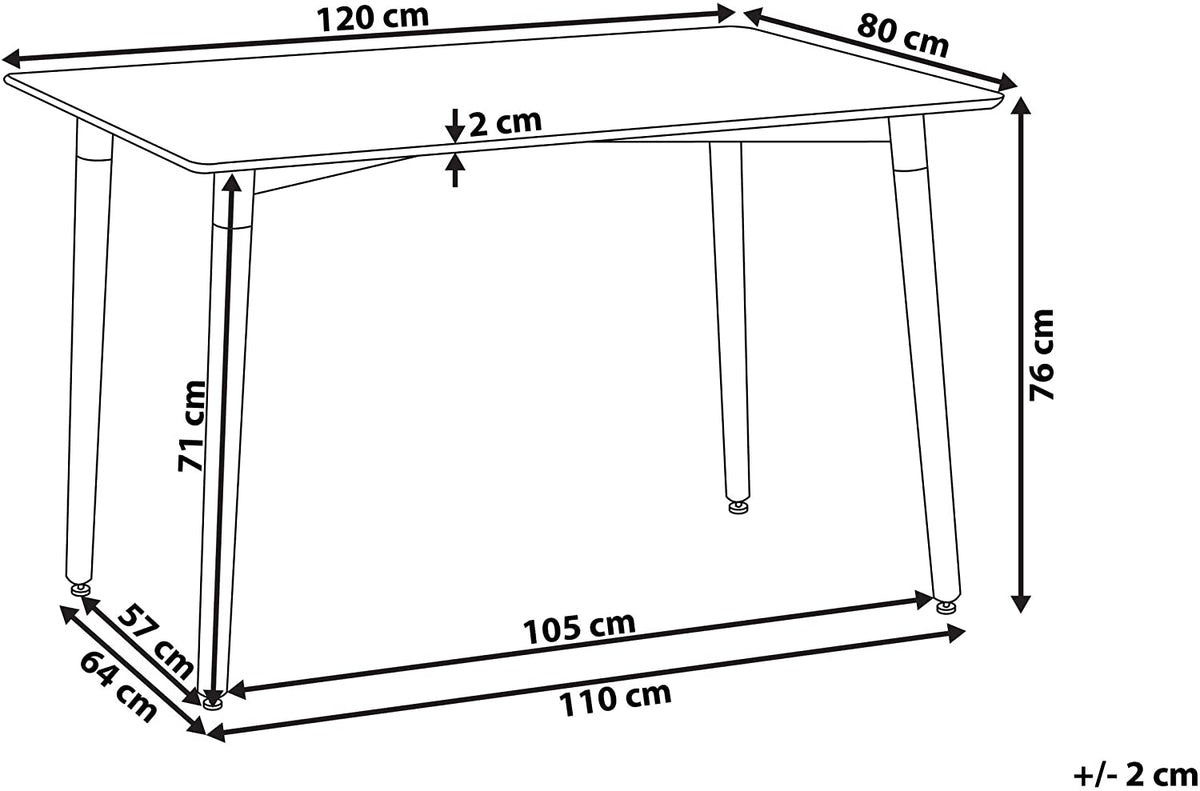 Levanza Table Size