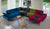 Mira sofa set modular sectional fabric
