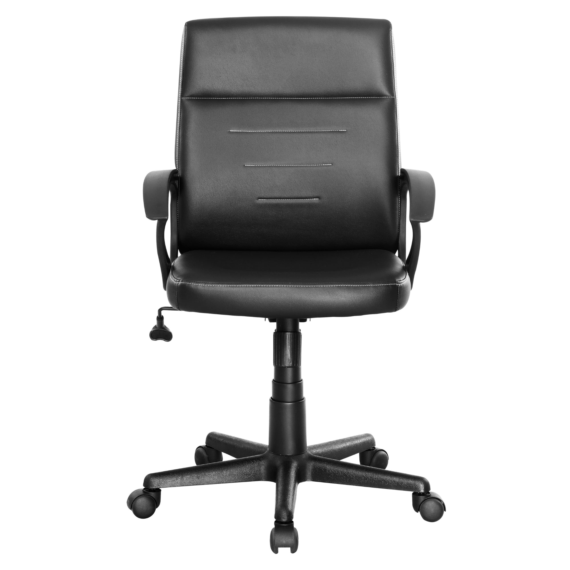 winston porter black executive home and office chair front