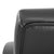 winston porter black executive home and office chair material detail