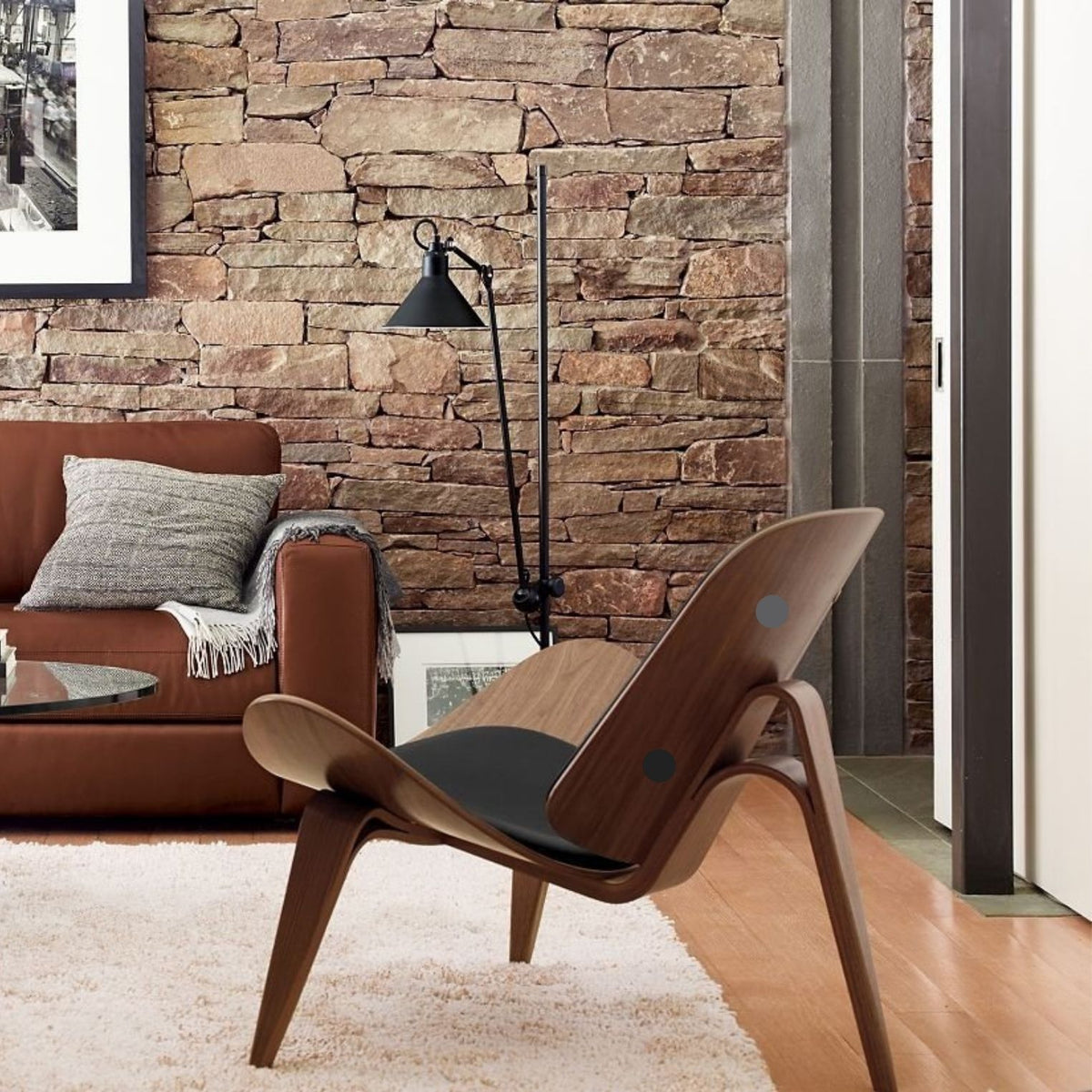 accent occasional chair replica shell chair lounge