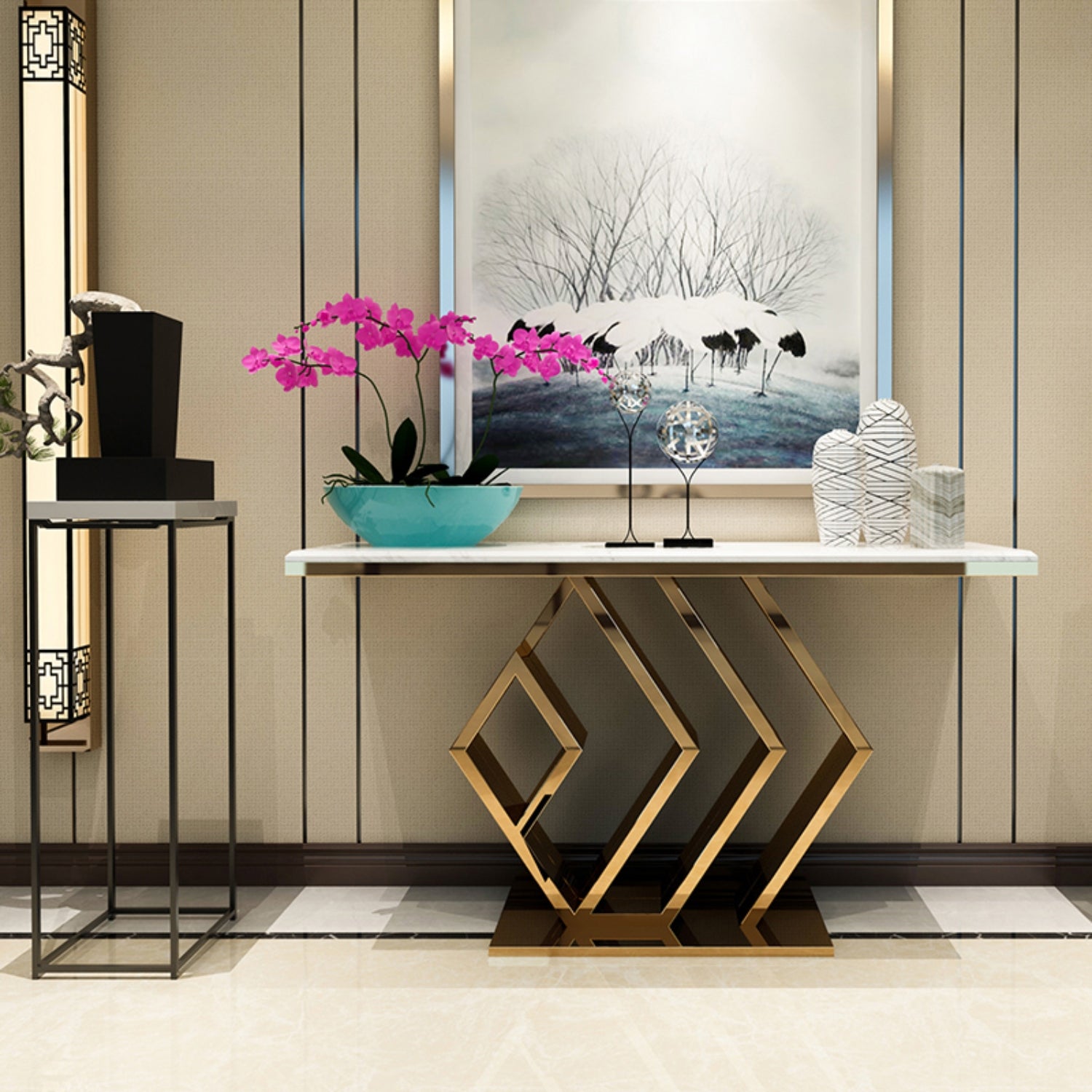 arturo side table entranceway