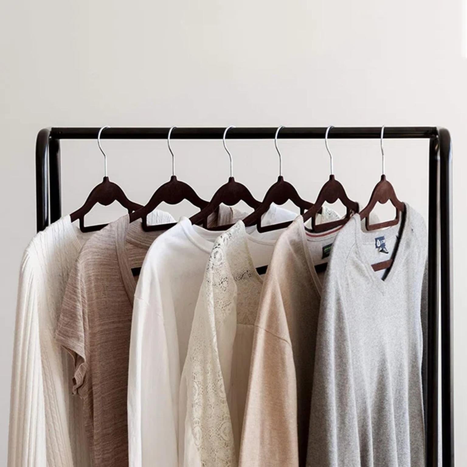 clothes rack blouses on display