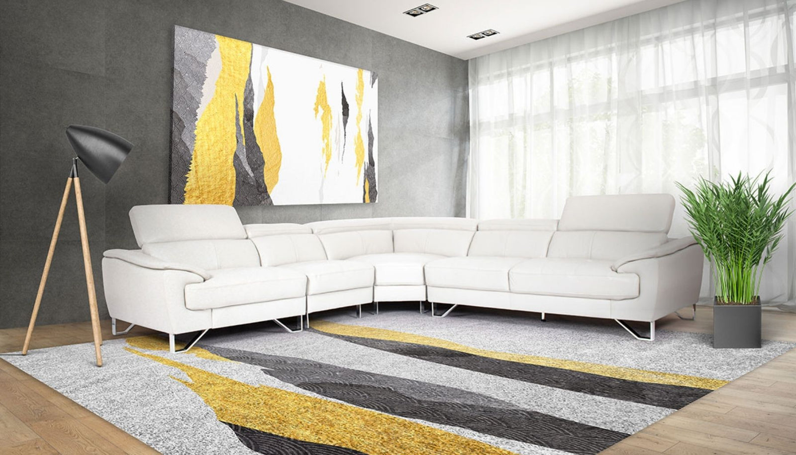 dante l shaped sectional couch leather uppers white