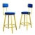 eva kitchen stools gold leg velvet top