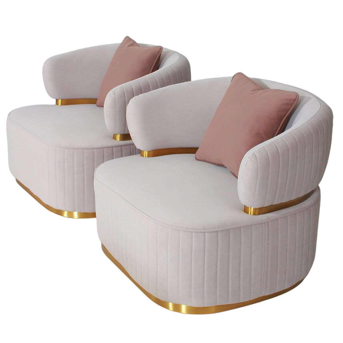 fiora fabric arm chairs