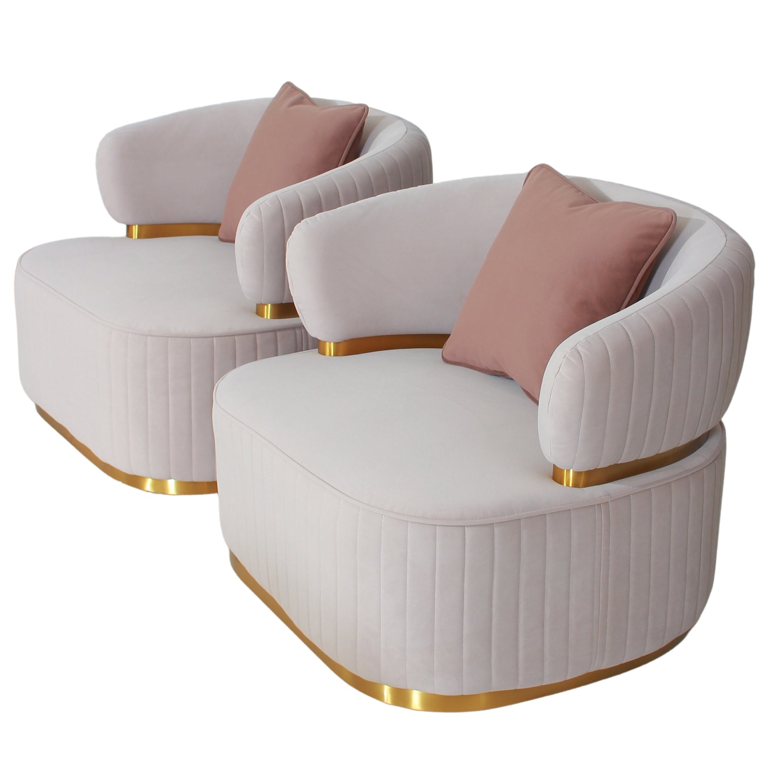 fiora fabric arm chairs