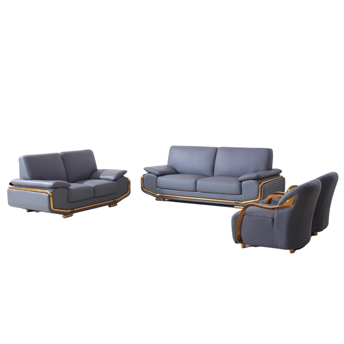 hilton lounge sofa set slate grey