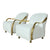 hilton lounge sofa set white and gold single chairs