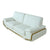 hilton lounge sofa set white and gold