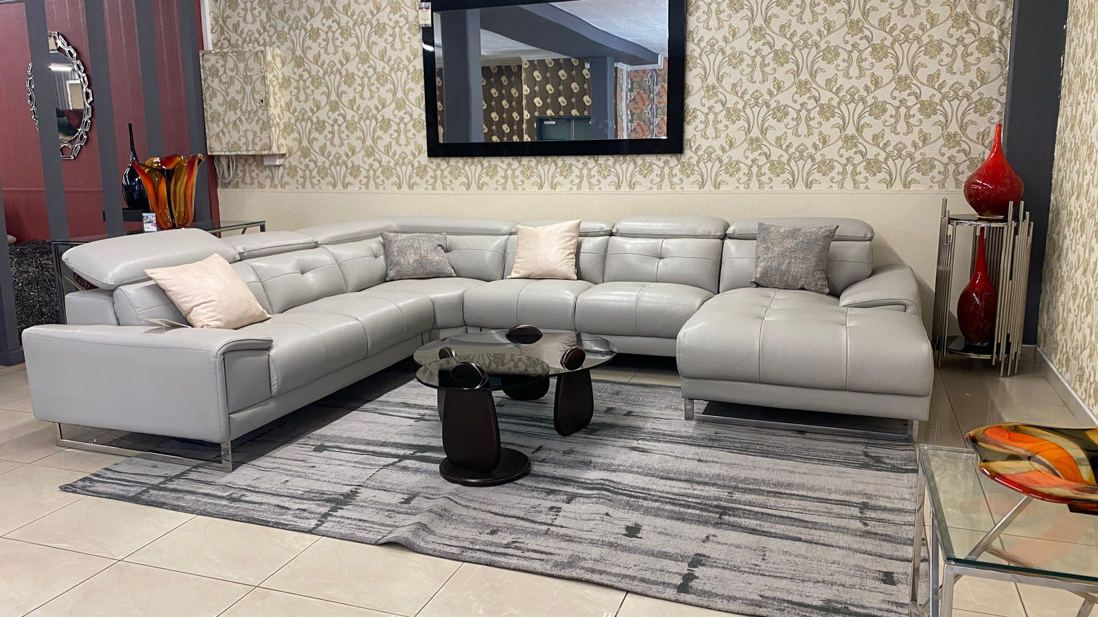 monaco-leather-sectional-u-shaped-grey