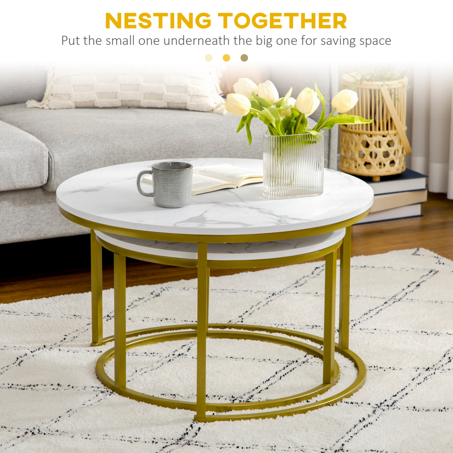 Dalia Nesting Coffee Table Set