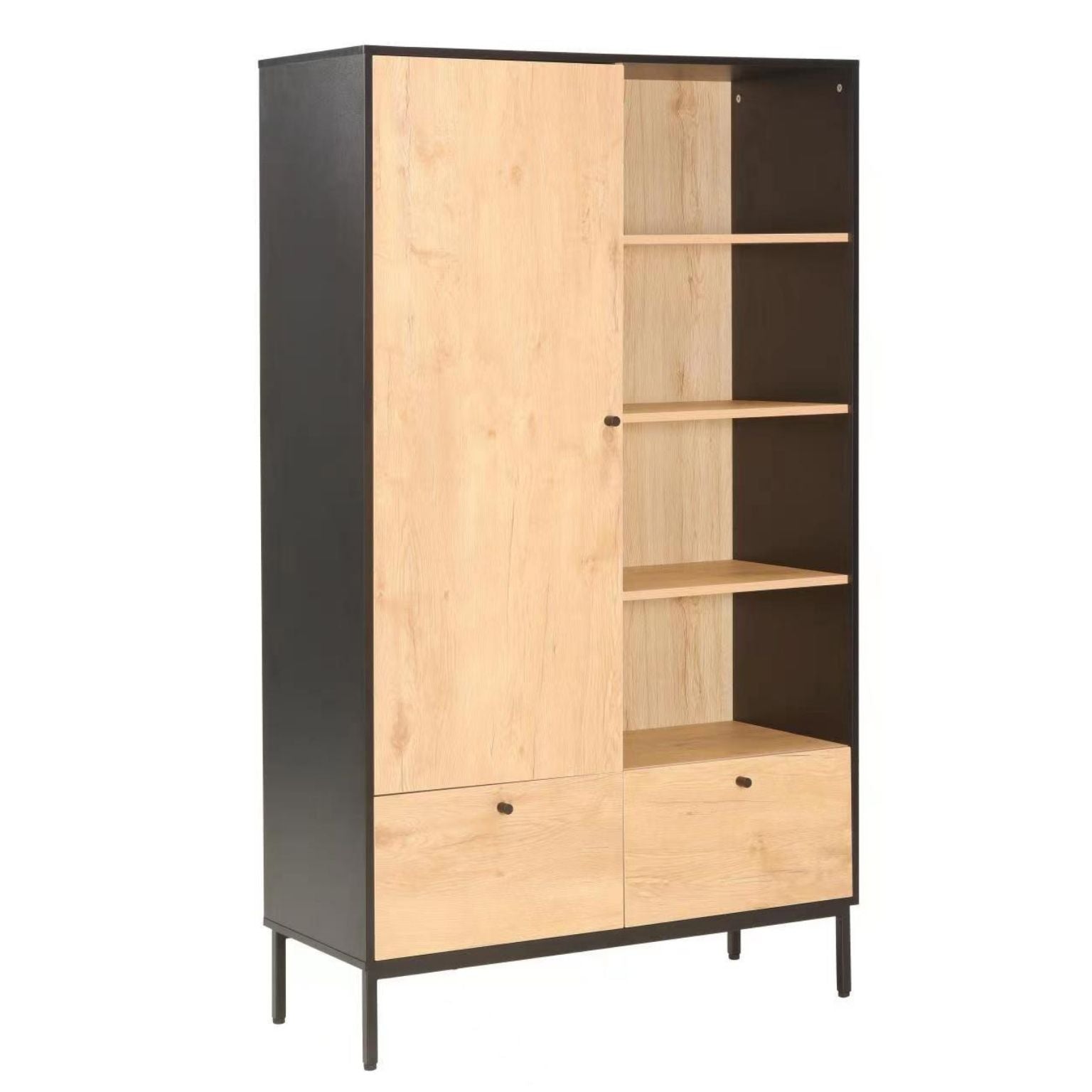 jude armoire wardrobe cabinet and shelf steel legs