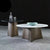 kono coffee and side table set marble look