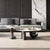 minotti coffee and side table black gold living room