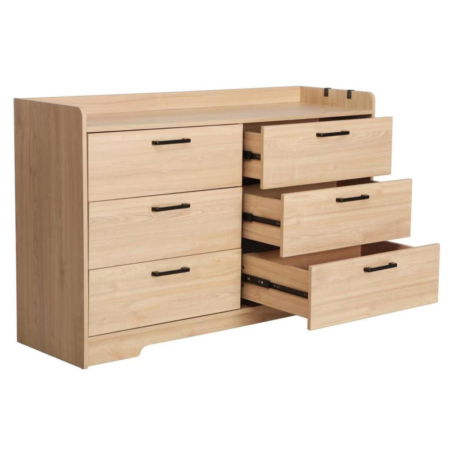 mona chest of 6 drawers open