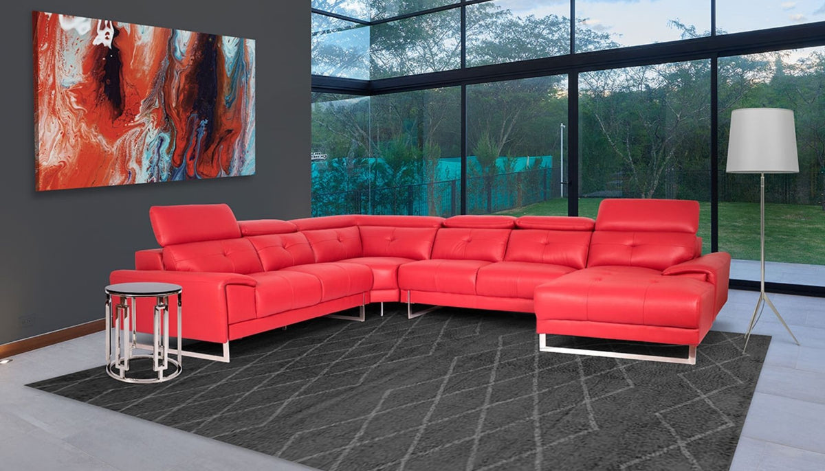 monaco corner couch set leather