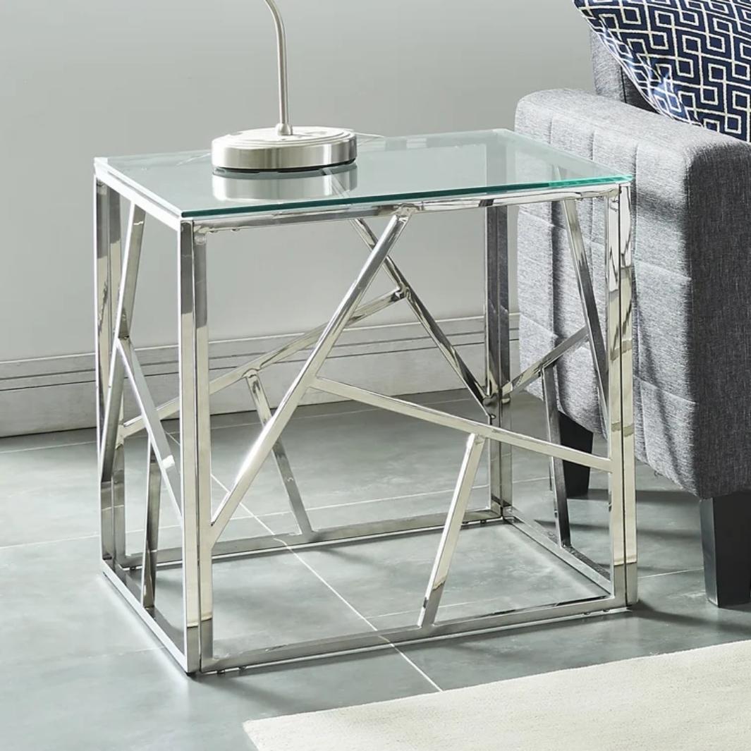 nexis end table silver living room