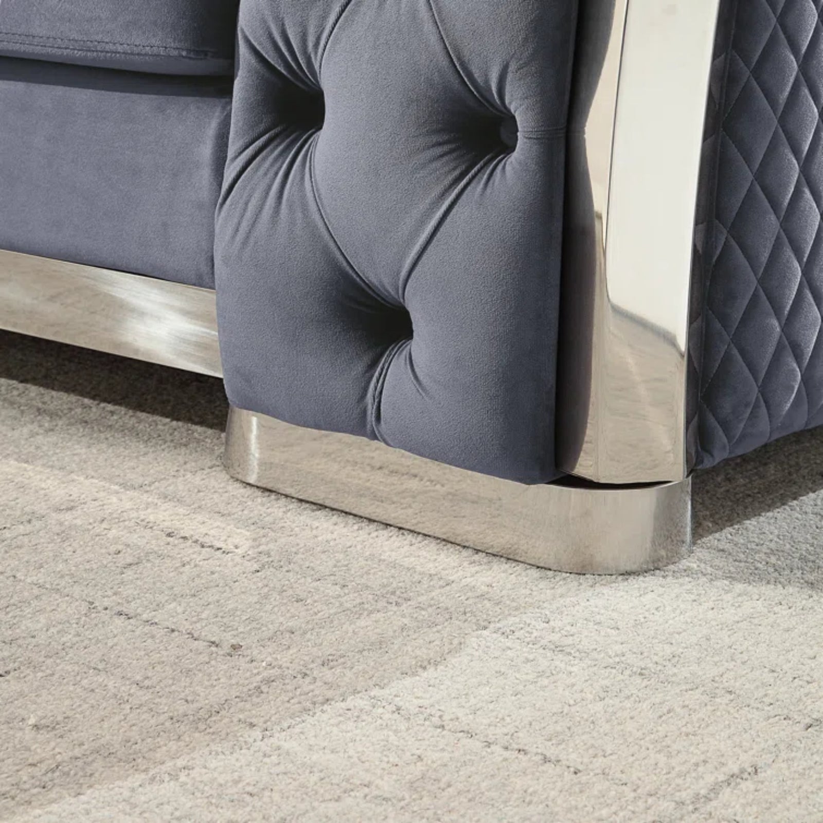 ravello sofa set grey silver legs