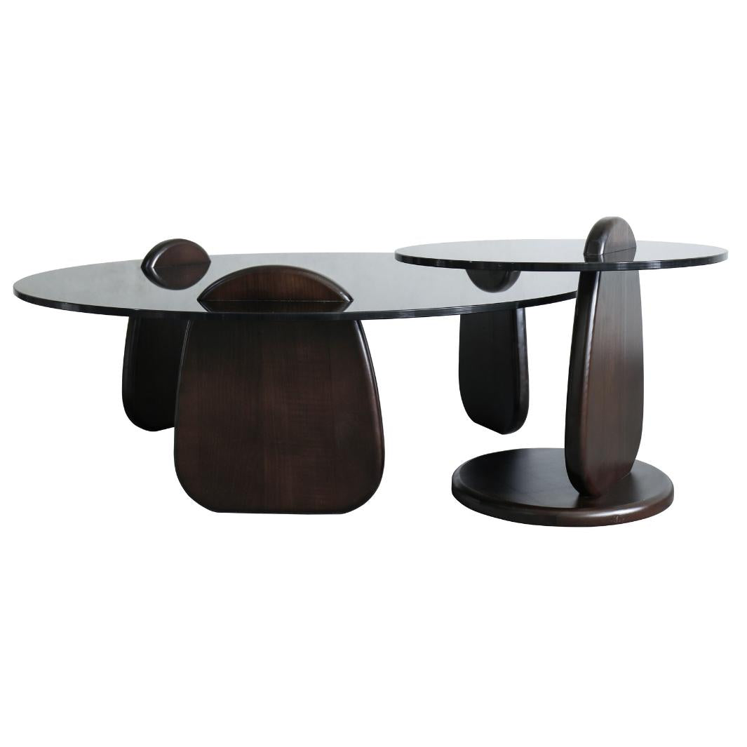 ruby coffee and side table