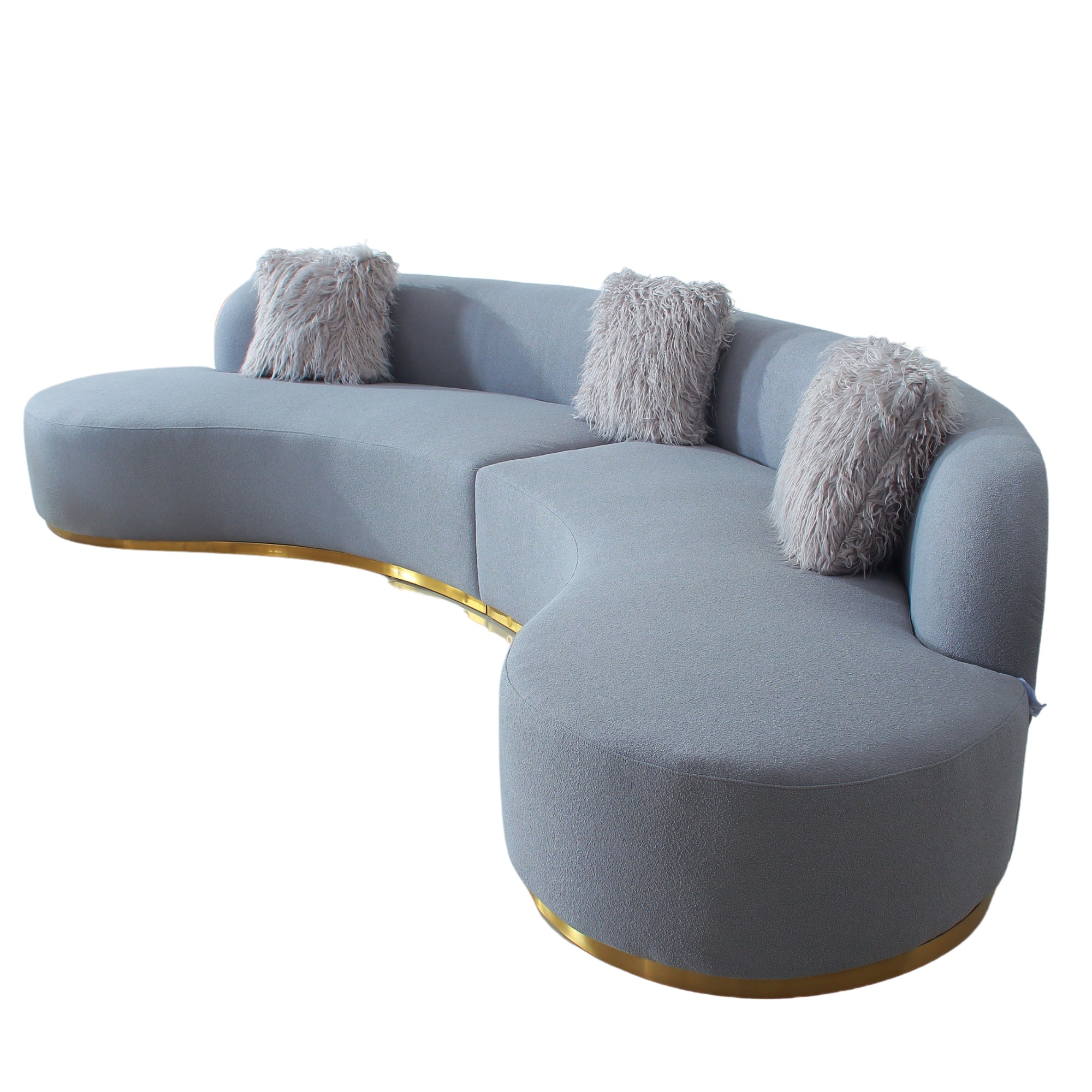 simona curved sofa