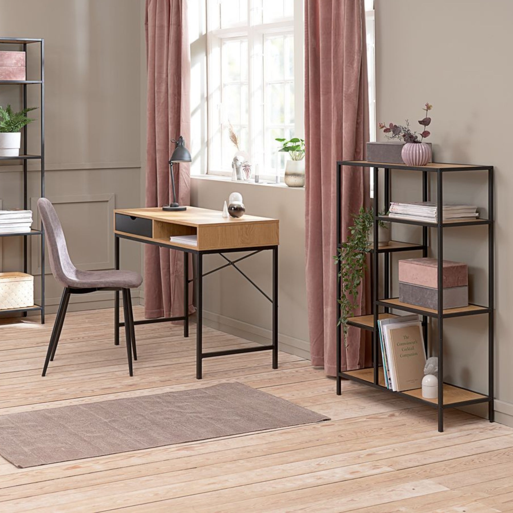 steelside bookcase home study with matching desk