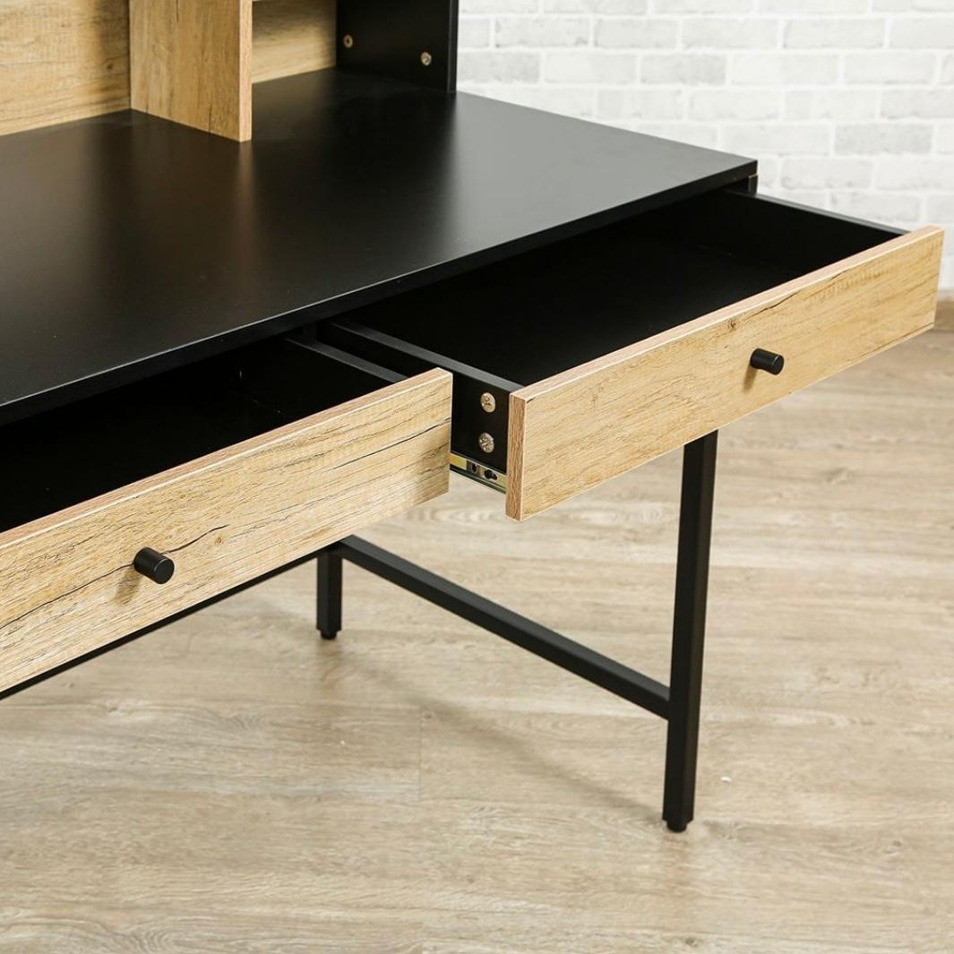 west town writing desk open drawers