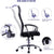 zara office chair range of functions infographic