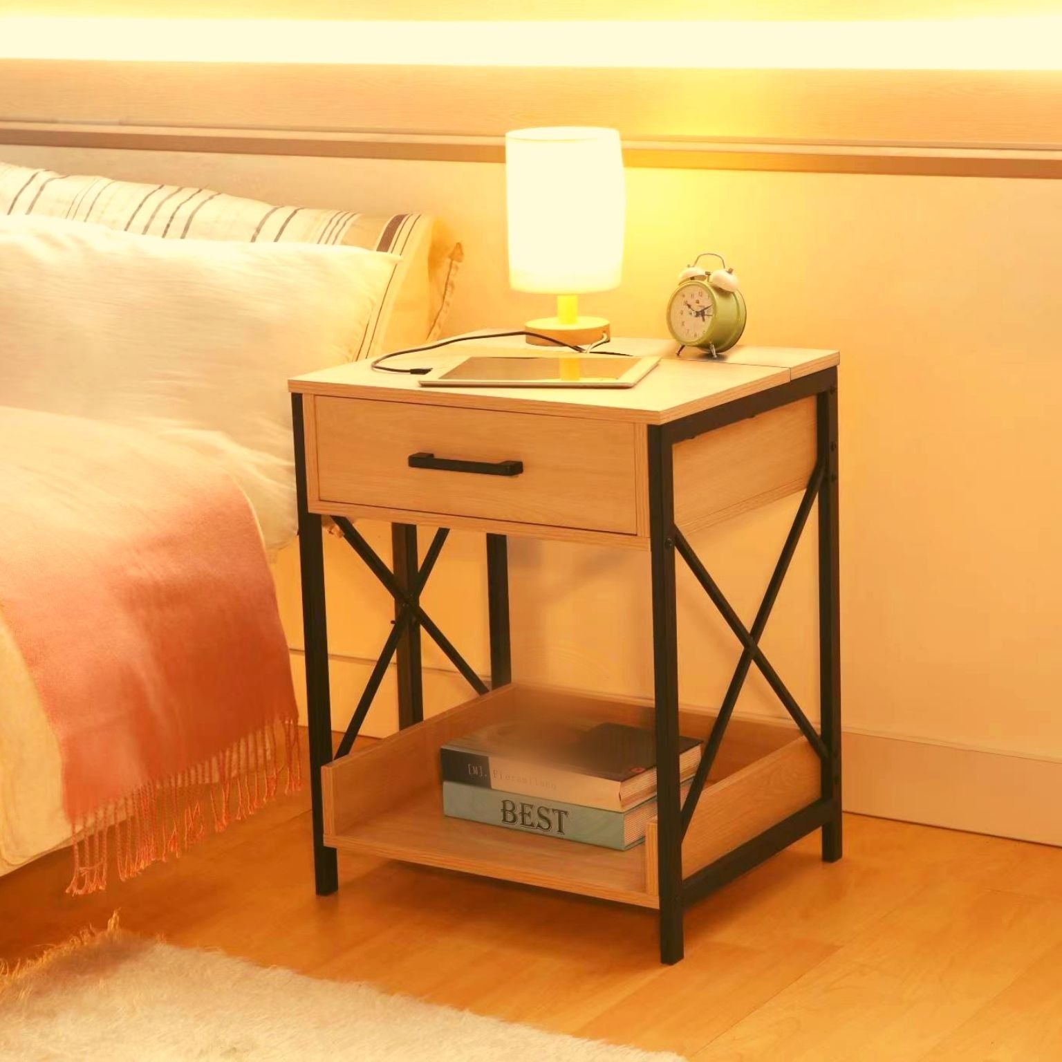 zeina nightstand bedside pedestal
